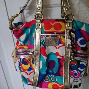 Coach Multicolor Poppy Tote
